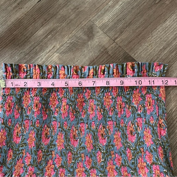 Charina Sarte Botanica Floral Print Smocked Skirt - Picture 7 of 10